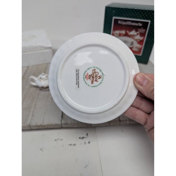 A Cup Of Christmas Tea Mini Vintage Tea Set Bone China in Box CT133 1995 - Picture 5 of 13